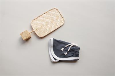 Antrasit Biyeli Bağcıklı Şort