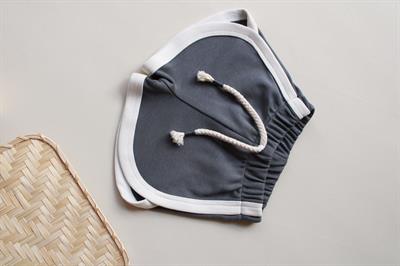 Antrasit Biyeli Bağcıklı Şort