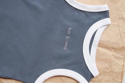 Antrasit Nakışlı Biyeli Atlet