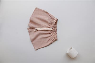 Bej Bağcıklı Basic Şort