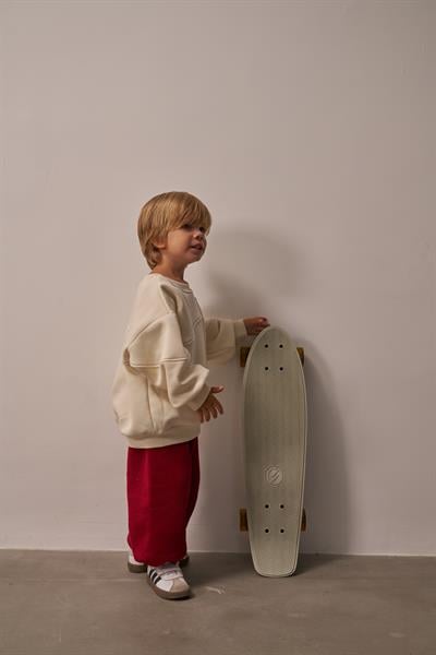 Bordo Dikiş Detaylı Eşofman Takım