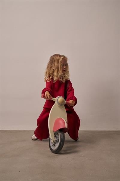 Bordo Omuz Nakışlı Asimetrik Detaylı Alt Üst Takım