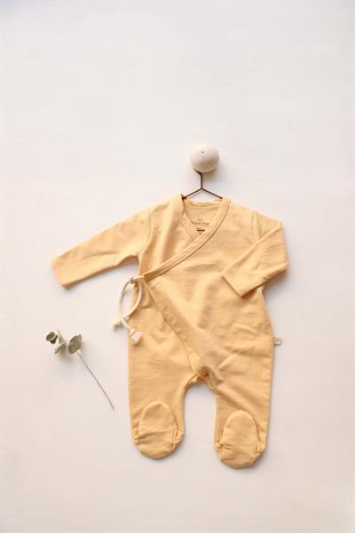 Buğday Sarı Bebek Patikli Tulum