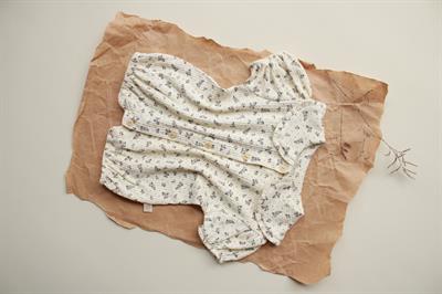 Dal Desen Düğmeli Tulum