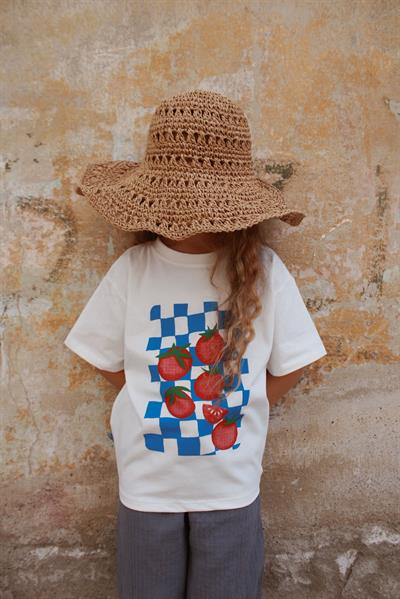 Domates Baskılı T-shirt Müslin Pantolon Takım