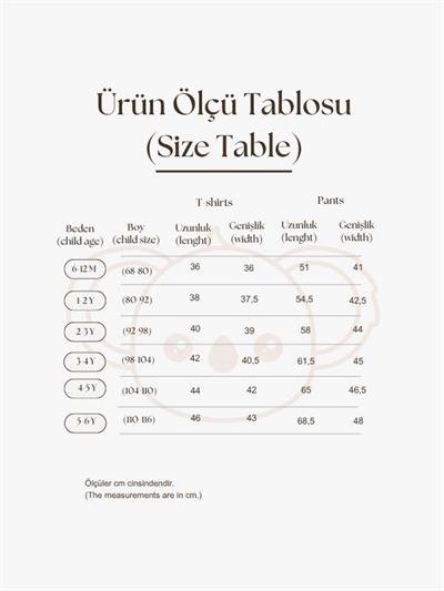 Güneş Baskılı T-shirt Müslin Pantolon Takım