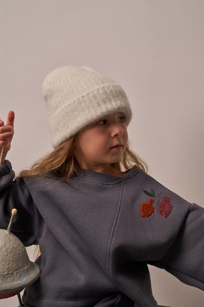 Gri Omuz Nakışlı Asimetrik Detaylı Alt Üst Takım