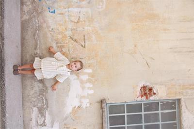 Haki Çizgili Yaka Bağlamalı Alt Üst Takım