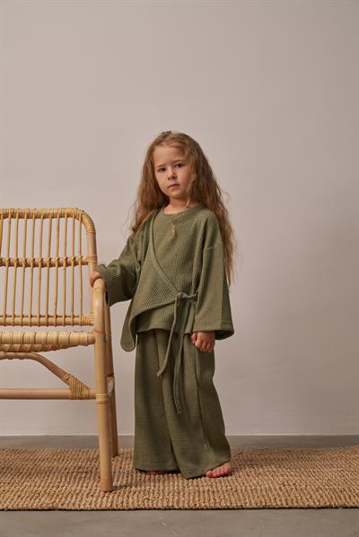 Haki Waffle Bağlamalı Takım