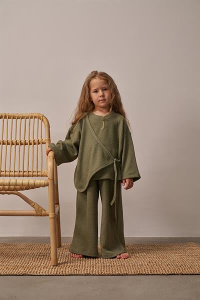 Haki Waffle Bağlamalı Takım