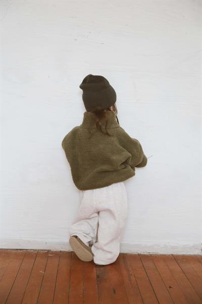 Haki Wellsoft Yarım Fermuar Çocuk Mont 1-6 Yaş