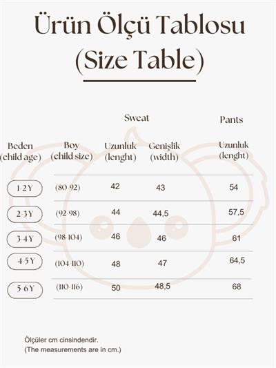 İndigo Dağ Nakışlı Çocuk Alt Üst Takım