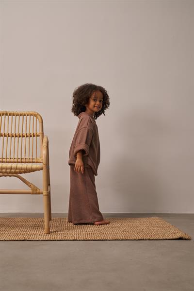 Kahverengi Waffle Bağlamalı Takım