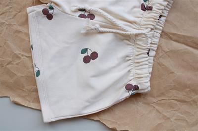 Kiraz Baskılı Bağcıklı Şort