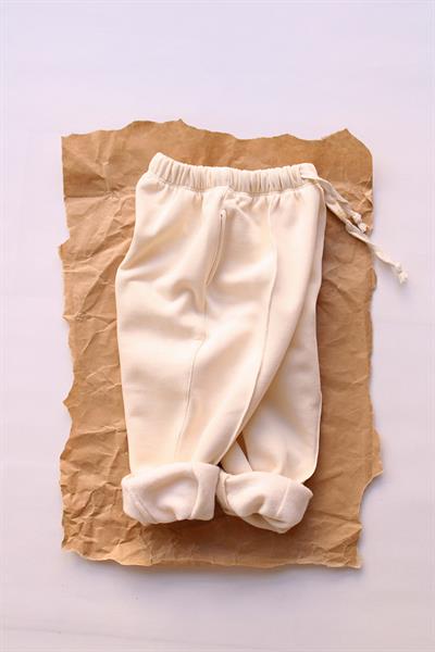 Krem Eşofman Altı İçi Polarlı