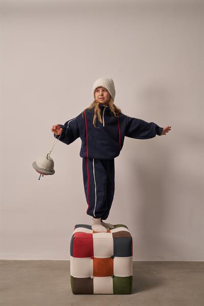 Lacivert Biyeli Fermuarlı Eşofman Takım