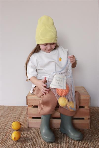 Limon Nakışlı Oversize T-shirt