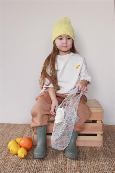 Limon Nakışlı Oversize T-shirt