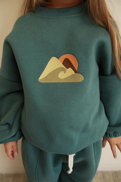 Nefti Dağ Nakışlı Çocuk Alt Üst Takım