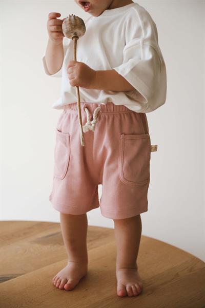 Pembe Basic Cepli Çocuk Şort