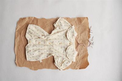 Pembe Çiçek Düğmeli Tulum