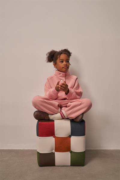 Pembe Dik Yaka Eşofman Takım