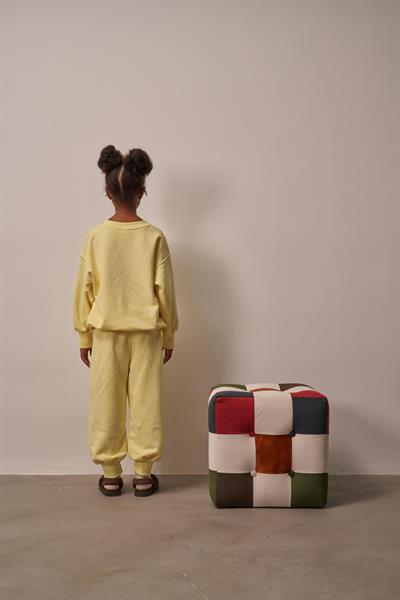 Sarı Hidden Pocket Unisex Eşofman Takım