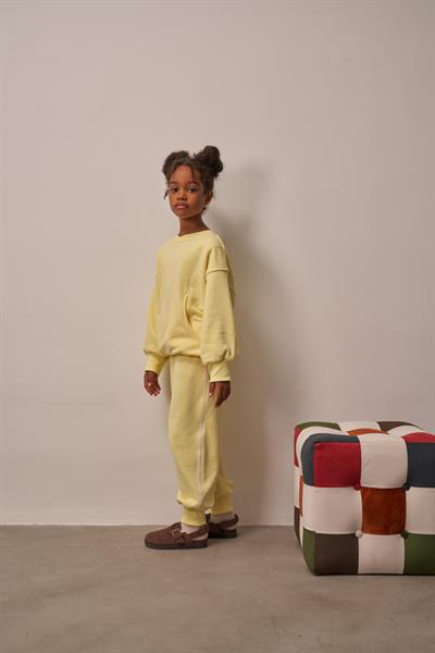 Sarı Hidden Pocket Unisex Eşofman Takım