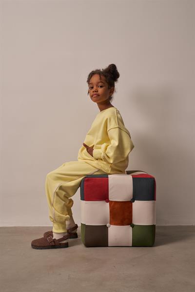 Sarı Hidden Pocket Unisex Eşofman Takım