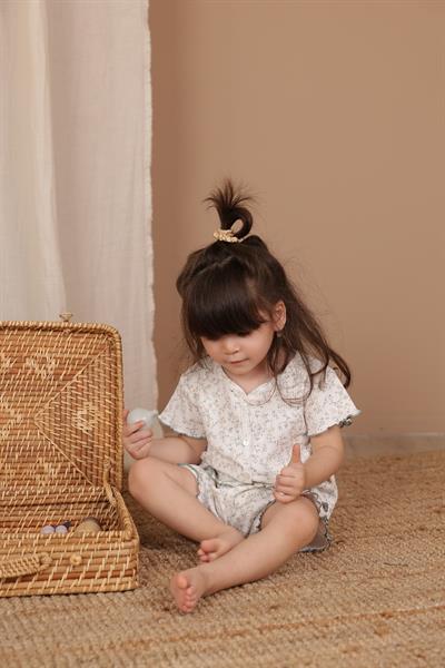 Sarmaşık Baskı Kız Şort Takım