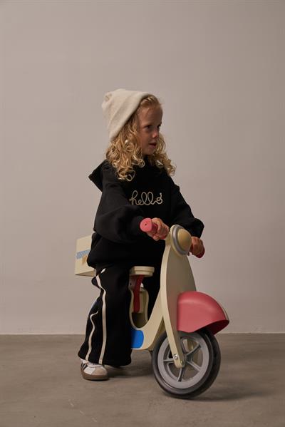 Siyah Hello Nakışlı Alt Üst Takım