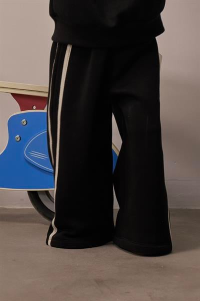 Siyah Wide Leg Eşofman Altı