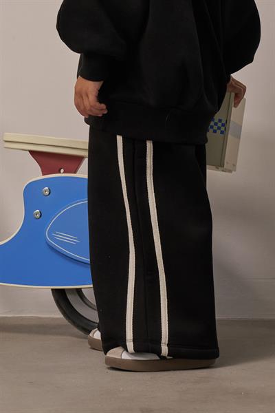 Siyah Wide Leg Eşofman Altı