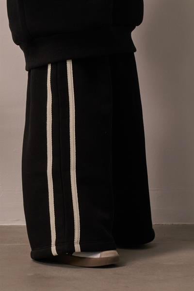 Siyah Wide Leg Eşofman Altı