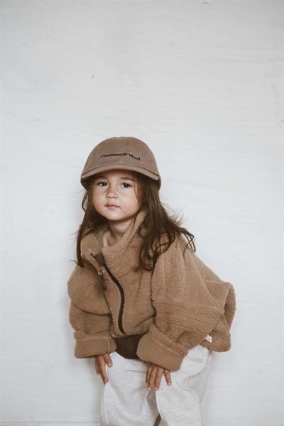 Sütlü Kahve Wellsoft Yarım Fermuar Çocuk Mont 1-6 Yaş