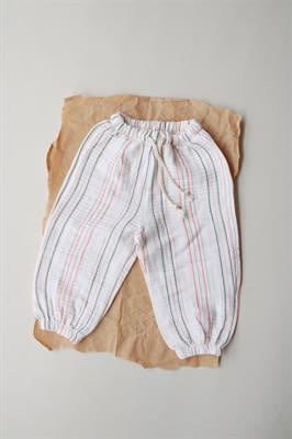 Turuncu-Yeşil Çizgili Pantolon