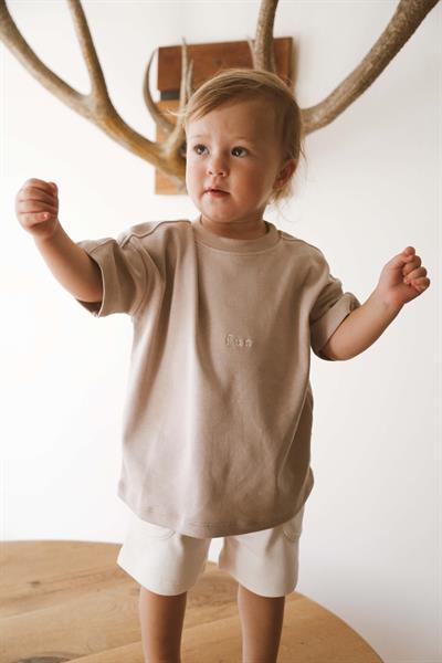 Vizon Bisiklet Yaka Oversize T-shirt Bebek - Çocuk