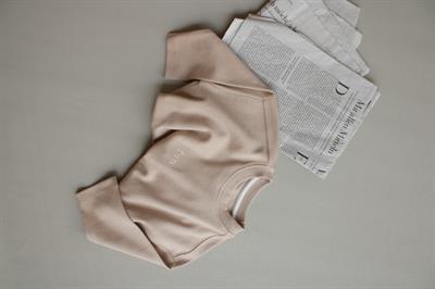 Vizon Nakışlı Oversize  Uzun Kollu T-shirt