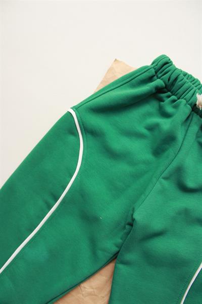 Yeşil Biye Detaylı Eşofman Altı