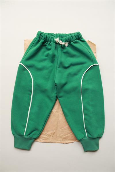 Yeşil Biye Detaylı Eşofman Altı