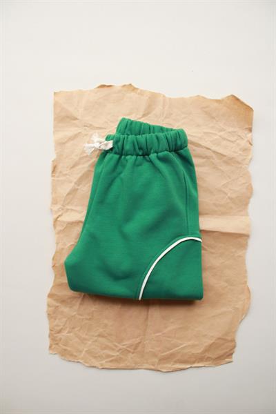 Yeşil Biye Detaylı Eşofman Altı