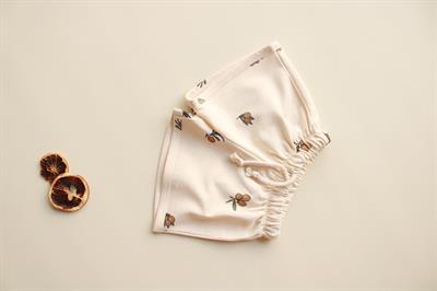 Zeytin Baskılı Bağcıklı Şort