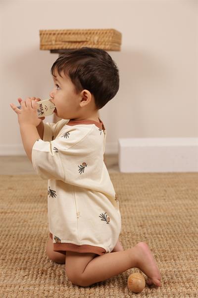 Zeytin Baskılı Oversize Tulum