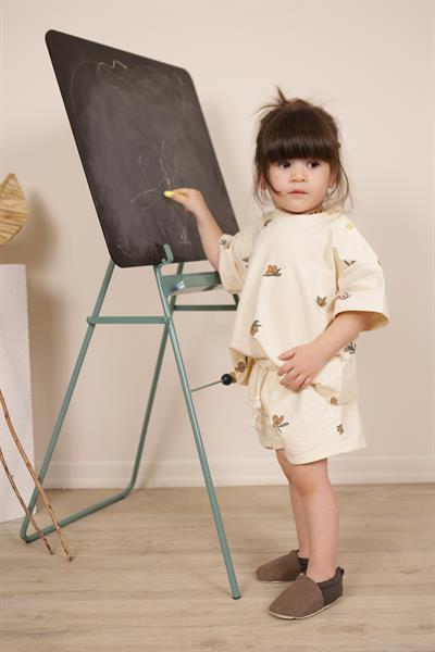 Zeytin Baskılı Şortlu Takım