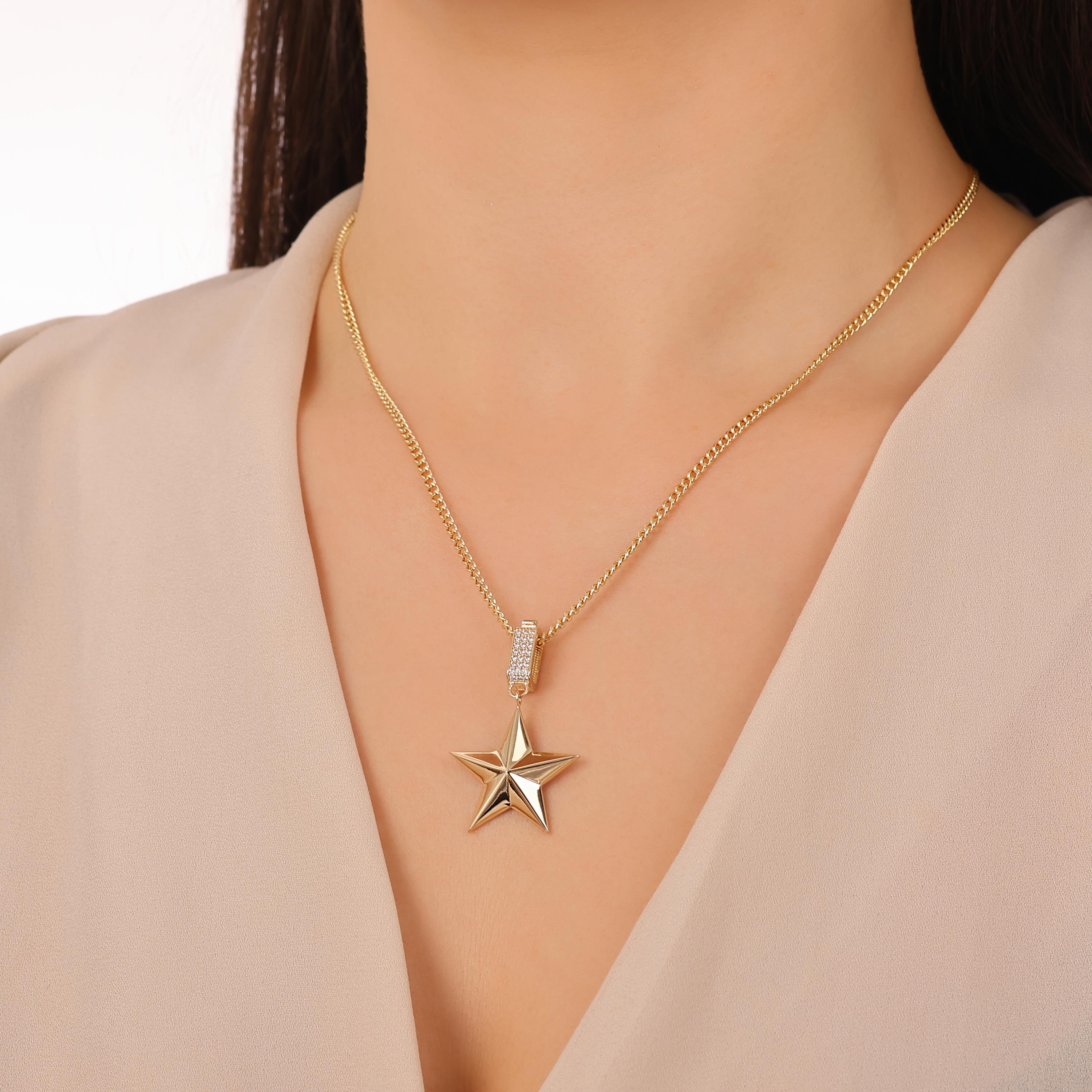 ALTIIN YILDIZ 3 BOYUTLU CHARM