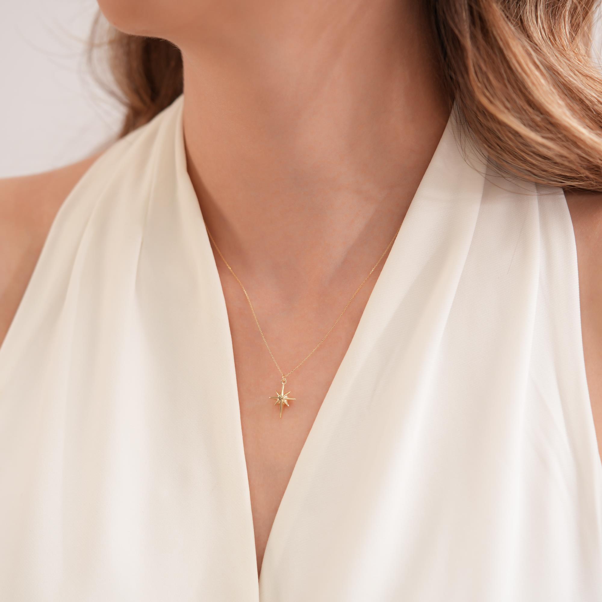 ALTIN KUTUP YILDIZI KOLYE