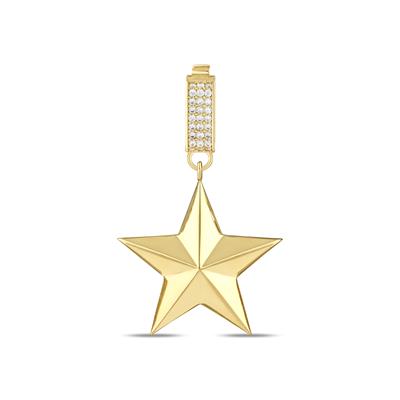 ALTIIN YILDIZ 3 BOYUTLU CHARM