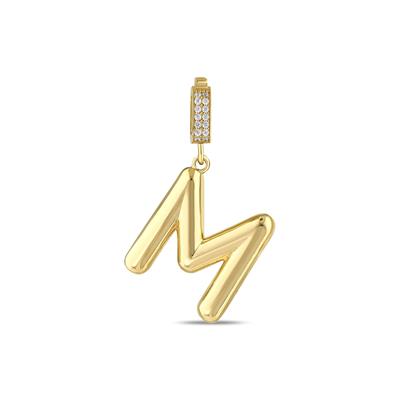 ALTIN M HARFİ BALON CHARM