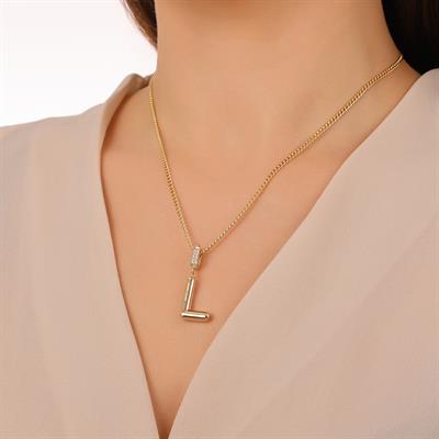 ALTIN L HARFİ BALON CHARM