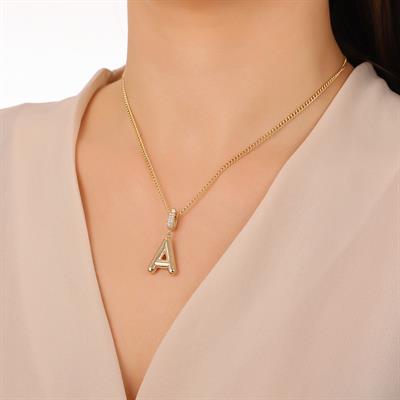 ALTIN A HARFİ BALON CHARM